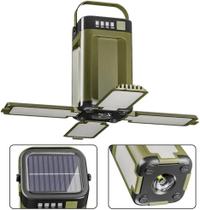 Lanterna De Camping Dobrável De 4 Folhas Com Grande Capacidade E Recarga Solar, Luz De Emergência Lanterna De Camping Dobrável De 4 Folhas Com Grande Capacidade E Recarga Solar, Luz De Emergência