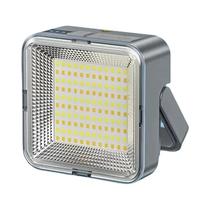 Lanterna De Camping LED Portátil De Grande Capacidade Com Carregamento Solar E Power Bank Com