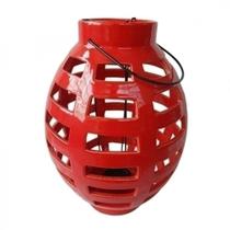 Lanterna De Cerâmica Vermelha 22x33cm - Btc