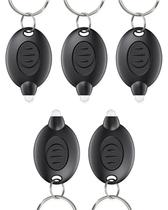 Lanterna de chaveiro LED Uniclife, pacote com 5, 12 lúmens, preta