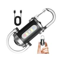 Lanterna De Chaveiro Mini Recarregável Ultra Brilhante 800LM EDC COB, Luz De Trabalho Portátil Para