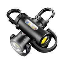 Lanterna De Chaveiro Recarregável 800 Lumens 7 Modos EDC Luz De Trabalho COB Emergência Para