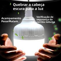 Lanterna De Emergência LED Recarregável USB Luz Portátil Para Camping Ao Ar Livre Churrasco Uso