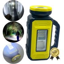 Lanterna de Emergência Solar Powerbank 3 em 1 Carregador Portátil, Luminária e Luz de Emergência