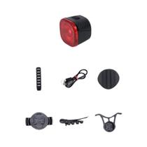 Lanterna De Freio Inteligente Para Bicicleta IPx6 Tipo-C LED Luz Traseira Com Parada Automática