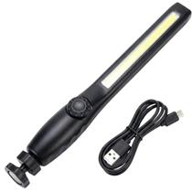 Lanterna de Inspeção Led Cob Recarregável Profissional Com Ímã e Gancho Para Mecânico Oficina Luz Forte 700 Lúmens