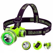 Lanterna de led de cabeça recarregavel com faixa para fixar na cabeça