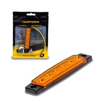 Lanterna de led lateral sinalizacao de carretinha ambar 6 leds 12v 24v tarponn