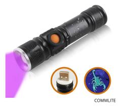Lanterna De Led Potente Luz Negra Ultravioleta Uv Escorpião