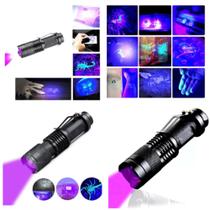 lanterna de led potente luz negra ultravioleta uv escorpião