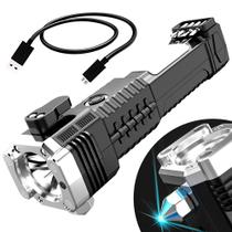 Lanterna De Led Recarregável USB Multifuncional Luz Forte Top