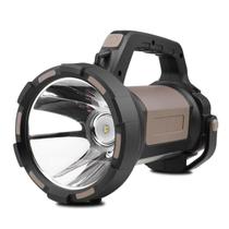 Lanterna De Mão Farolete Holofote Led Recarregável 6 Modos de Luz Com Alça Para Pesca Camping