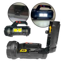 Lanterna de Mão Recarregável LED 300M com Ferramentas Versáteis