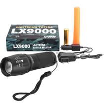 Lanterna de mão tática militar VRS LX9000 Recarregável