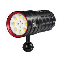 Lanterna De Mergulho À Prova d'Água 25000 Lumens 100m LetonPower Luz De Mergulho Subaquática Tocha