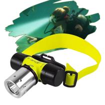 Lanterna de Mergulho Cabeça Recarregável Luz LED Subaquática Prova dÁgua Pesca Barco Náutica