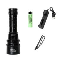 Lanterna De Mergulho Profissional À Prova d'Água IP68 De Alta Potência Com Bateria 18650 E Corda De Lanterna De Mergulho Profissional À Prova d'Água IP68 De Alta Potência Com Bateria 18650 E Corda De