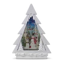 Lanterna de Mesa Arvore de Natal Musical Importada Resina 28cm