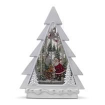 Lanterna de Mesa Papai Noel Musical Importada Resina 28cm Lanterna de Mesa Papai Noel Musical Importada Resina 28cm