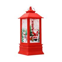 Lanterna De Natal Com Papai Noel, Boneco De Neve E Rena, Luz Noturna, Decorações De Natal, Presente