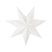 Lanterna De Papel Com Pingente De Estrela Vazada E Cordão De Luz LED Para Decoração De Janelas,