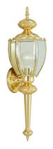 Lanterna de parede externa Livex Lighting 2112-02 em latão polido Lanterna de parede externa Livex Lighting 2112-02 em latão polido