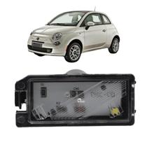 Lanterna De Placa LED Conector Redondo Fiat 500 2012 Lado Direito