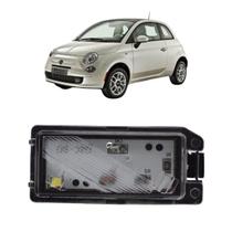 Lanterna De Placa Luz Led Fiat 500 2012 em diante Conector Quadrado Lanterna De Placa Luz Led Fiat 500 2012 em diante Conector Quadrado