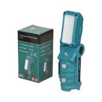 Lanterna De Trabalho De Lítio Compatível Com Makita 12V Com Gancho, Sucção Magnética, Rotação E