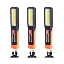 Lanterna De Trabalho LED COB Recarregável Com Ímã, Lâmpada Mecânica USB, Lanterna De Emergência