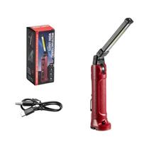 Lanterna De Trabalho LED COB Recarregável Portátil Com Gancho Magnético Para Camping E Reparos Em