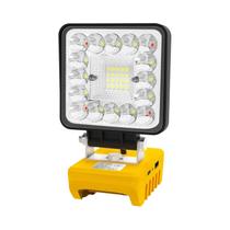 Lanterna De Trabalho LED Portátil Sem Fio Recarregável 6000K Holofote Para Bateria DeWalt 18V 20V Lanterna De Trabalho LED Portátil Sem Fio Recarregável 6000K Holofote Para Bateria DeWalt 18V 20V
