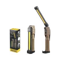 Lanterna De Trabalho LED Recarregável E Dobrável Com Base Magnética USB E Gancho, Lanterna Vermelha