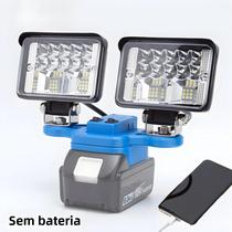 Lanterna De Trabalho Portátil LED Makita 18V Com Cabo USB Tipo-C, Luz De Emergência Para Pesca Lanterna De Trabalho Portátil LED Makita 18V Com Cabo USB Tipo-C, Luz De Emergência Para Pesca
