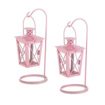 Lanterna de vela Accent Plus Zingz & Thingz Dual Hanging Pink