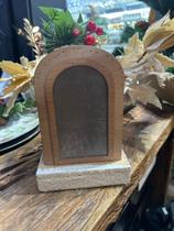 Lanterna decorativa com led 27cm bege