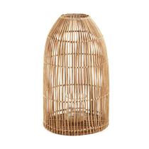 Lanterna Decorativa em Rattan 50x30 cm - D'Rossi