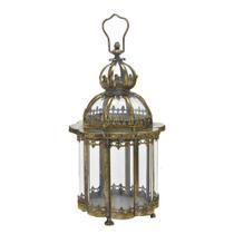 Lanterna decorativa estilo antiga rustica bronze 45cm