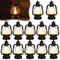 Lanterna decorativa Ferraycle Mini Lantern 15 cm preta (12 unidades)