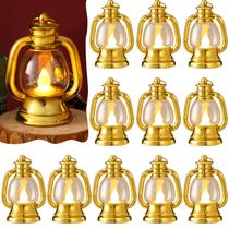 Lanterna decorativa Ferraycle Mini Lantern 9 cm dourada (12 unidades)