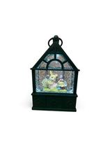 Lanterna Decorativa LED com Glitter Verde Florarte - 13,4cm Lanterna Decorativa LED com Glitter Verde Florarte - 13,4cm