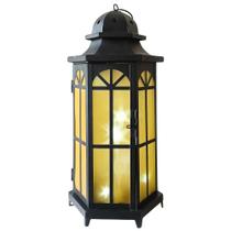 Lanterna Decorativa Metal / Vidro 12 Leds Estrelas Branco Frio 40cm Super Saldão Lanterna Decorativa Metal / Vidro 12 Leds Estrelas Branco Frio 40cm Super Saldão