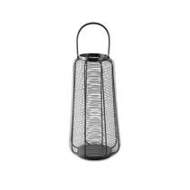 Lanterna Decorativo Em Metal Preto 60x23x23 Cm F04 - D'Rossi