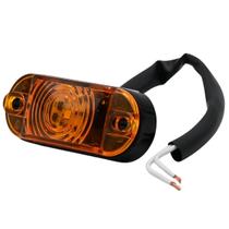 Lanterna Delimitadora Lateral Caminhões LED Bivolt Âmbar 12v 24v Lanterna Delimitadora Lateral Caminhões LED Bivolt Âmbar 12v 24v