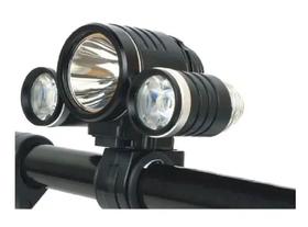 Lanterna Dianteira De Bicicleta Com Zoom Farol 3 Cores Modo Sinalizador Baixo Alto