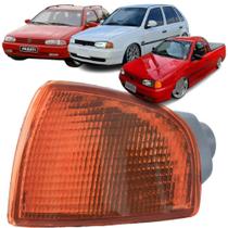 Lanterna Dianteira Esquerda Modelo Arteb Gol Parati Saveiro 1995 até 1999 Ambar Cofran