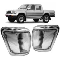 Lanterna Dianteira Pisca para Hilux 2002 a 2004 com Aro Cinza