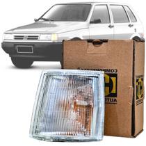 Lanterna Dianteiro Pisca Seta Esquerdo Motorista Fiat Uno Premio Elba Fiorino 92 94 96 98 2000 2002 2004 Lente Acrílico Encaixe Cibie