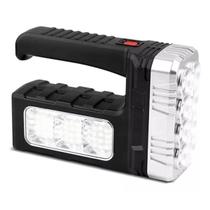 Lanterna dupla led potente recarregável solar / usb multiuso camping pesca Lanterna dupla led potente recarregável solar / usb multiuso camping pesca