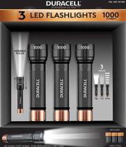 Lanterna Duracell DURABEAM Ultra LED 1000 lúmens, pacote com 3